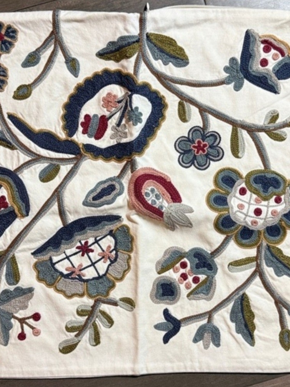 Vintage 2007 Pottery Barn Crewel Bedding